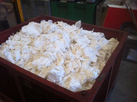recyclage des serviettes en papier